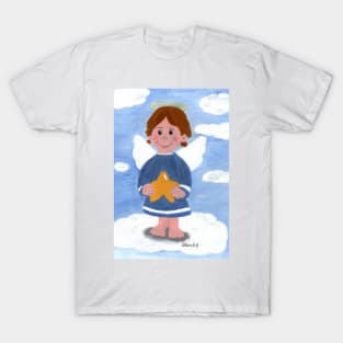 Little angel boy with star T-Shirt